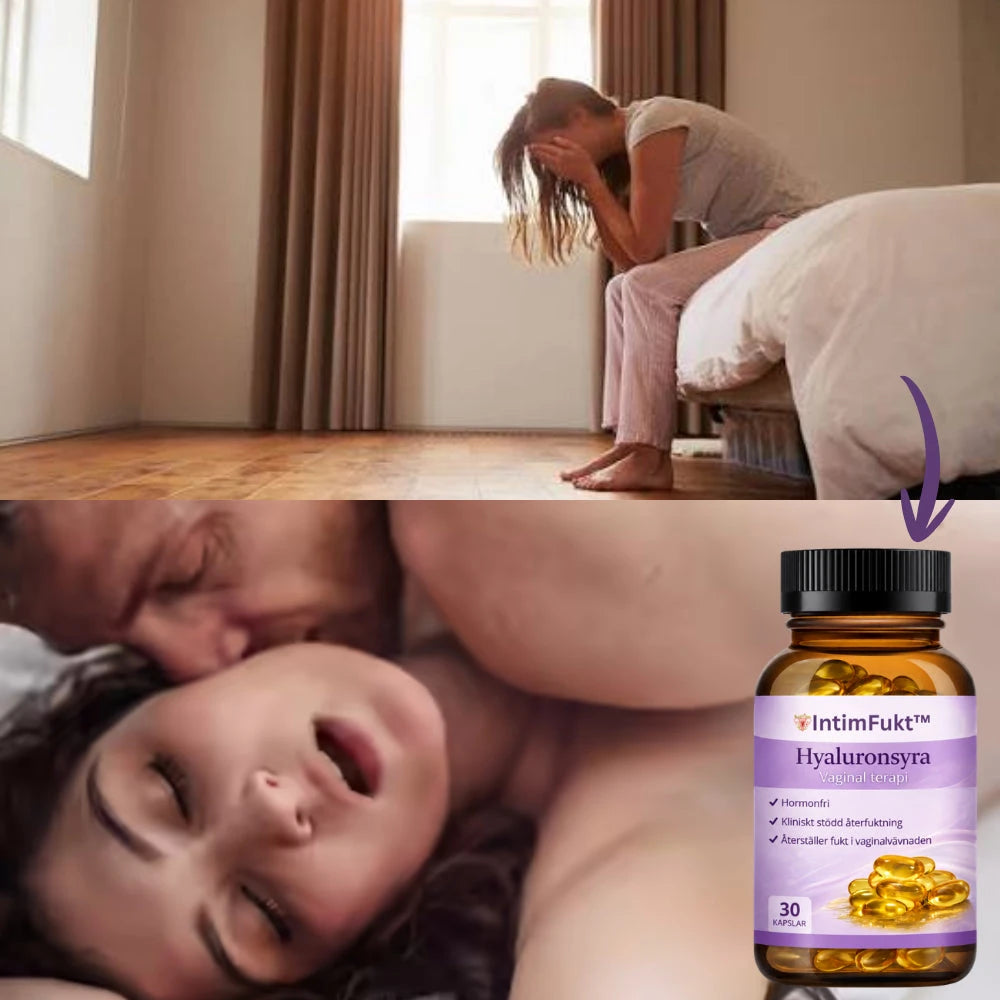IntimFukt™ Kapslar | Minska torrhet med upp till 83 % på 14 dagar och njut av närheten igen
