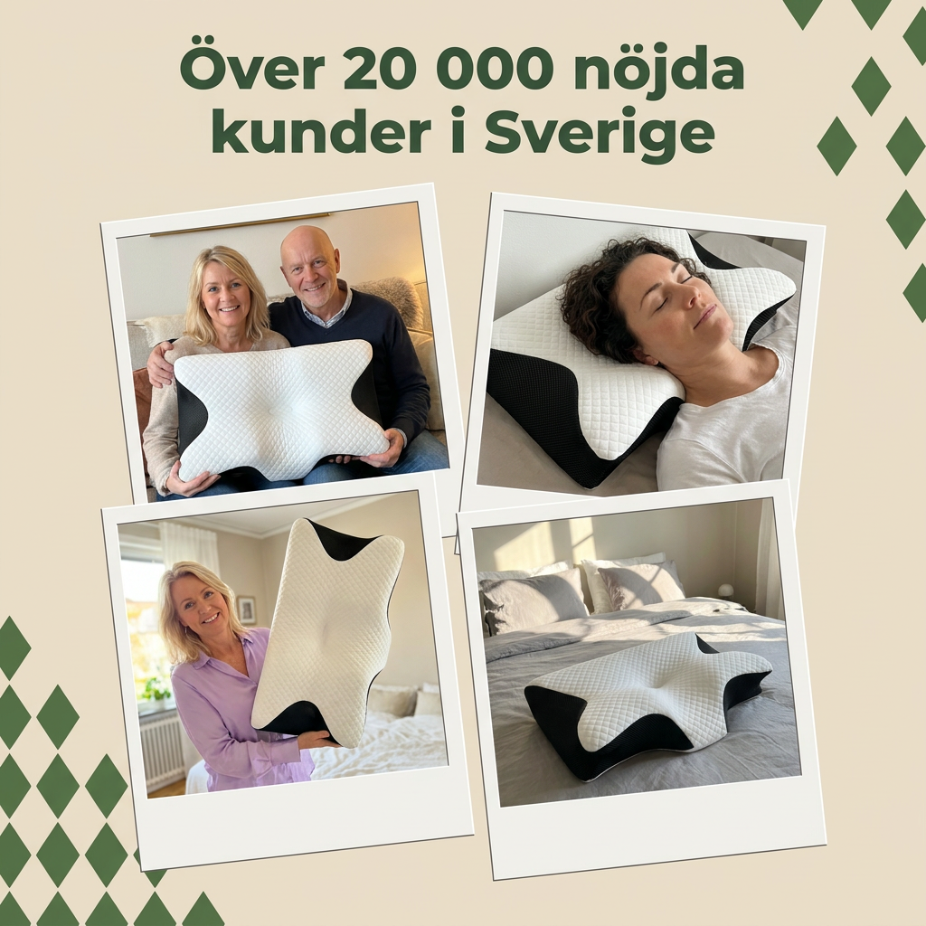 SOVA™ – Ergonomisk Nackkudde som Lindrar Nack- & Ryggsmärta