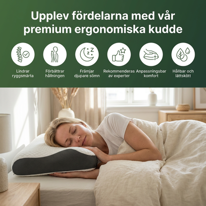 SOVA™ – Ergonomisk Nackkudde som Lindrar Nack- & Ryggsmärta