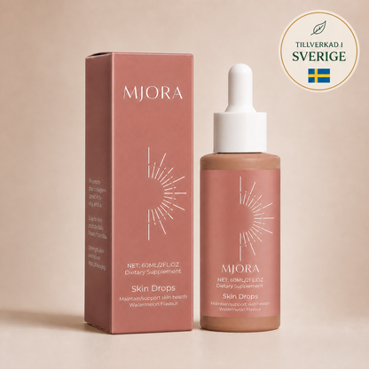MJORA | Drickbara Solbruna Droppar | Få en Naturlig Gyllenbrun Ton på 7 Dagar