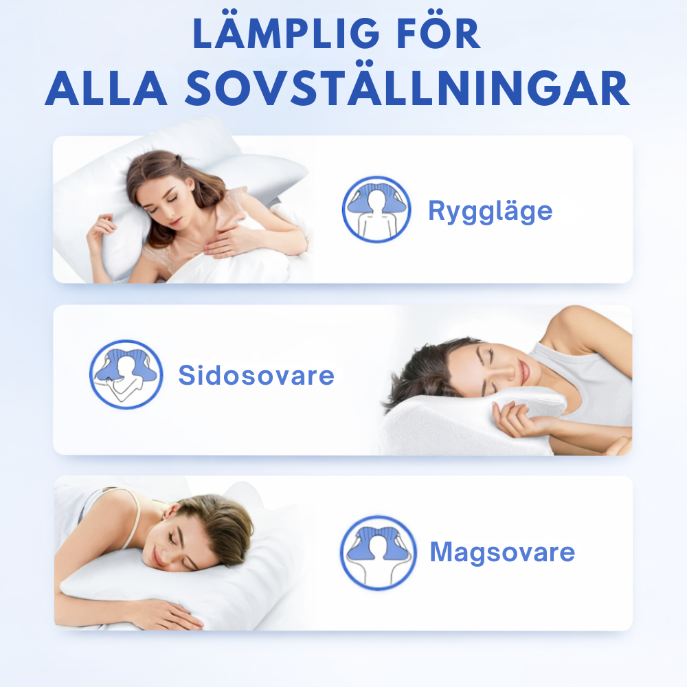 SOVA™ | Sov bättre, vakna utvilad – ergonomiskt stöd för nacke och rygg hela natten