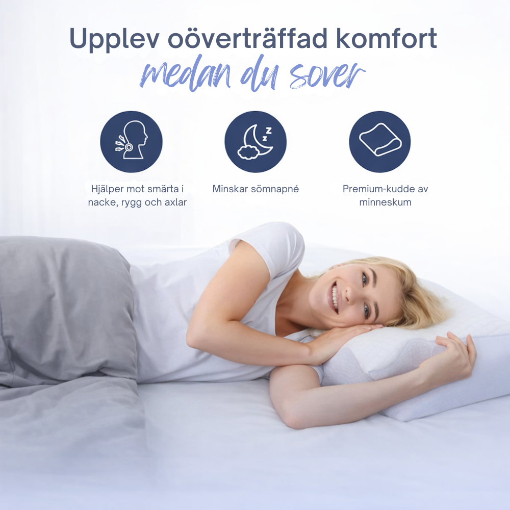 SOVA™ | Sov bättre, vakna utvilad – ergonomiskt stöd för nacke och rygg hela natten
