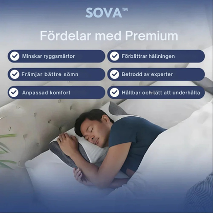 SOVA™ | Sov bättre, vakna utvilad – ergonomiskt stöd för nacke och rygg hela natten