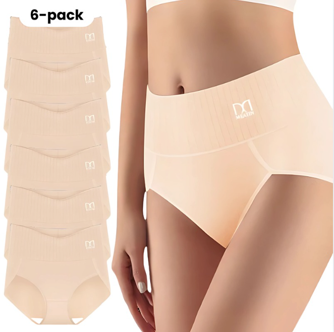 Mivelle™ | 6-Pack Höga Midjetrosor med Formande Effekt för Komfort hela Dagen