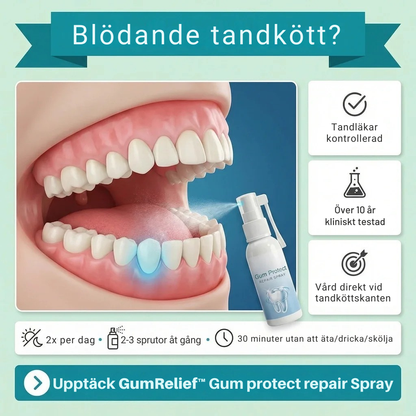 GumRelief™ - Hjälper till att stärka tandköttet och bidra till vitare tänder redan första veckan.