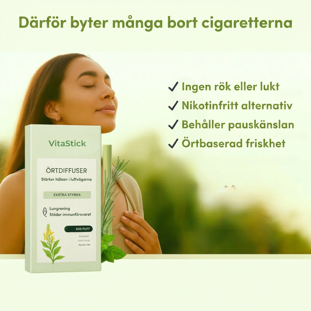 VitaStick™ | Känn dig socialt bekväm igen utan lukten av cigaretter