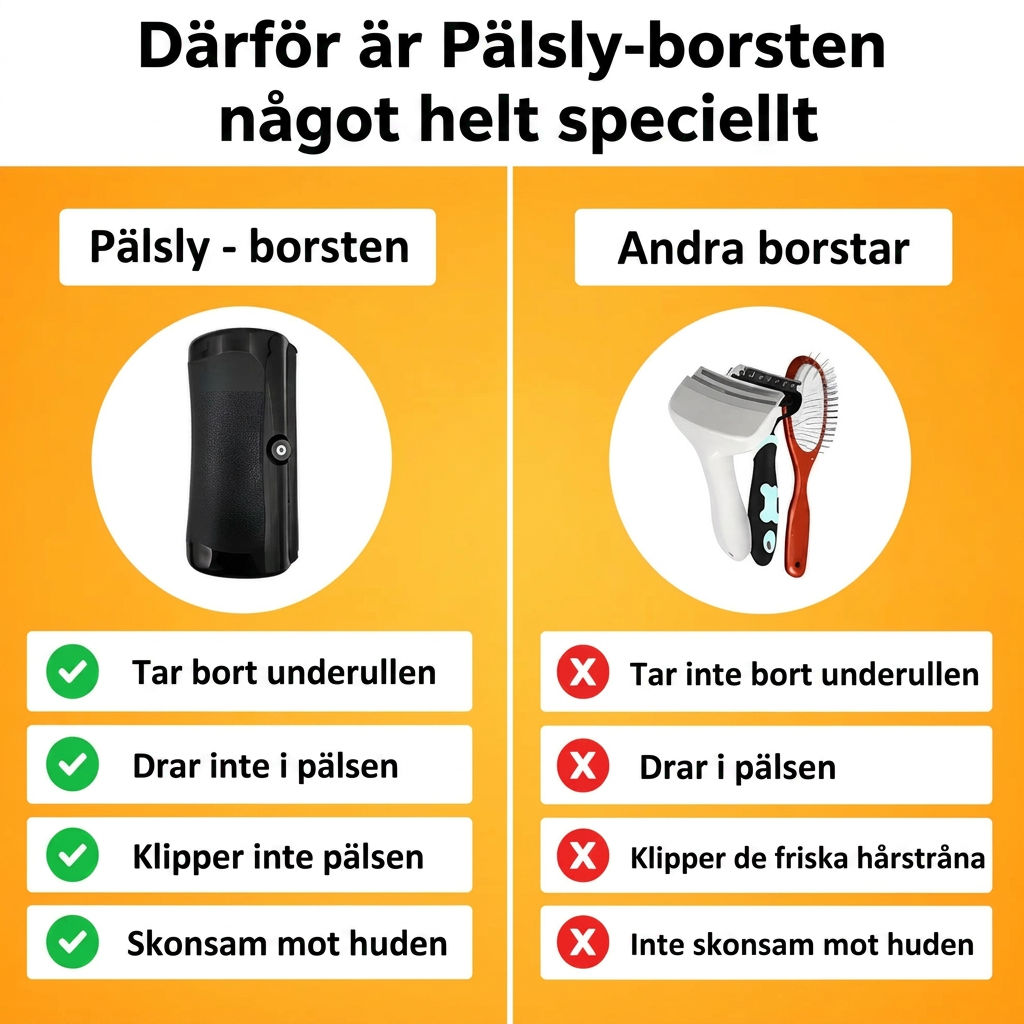 Pälsly - hundborste