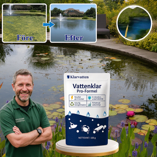 Klarvatten Vattenrening | Direkt synligt klart vatten inom 24 timmar!